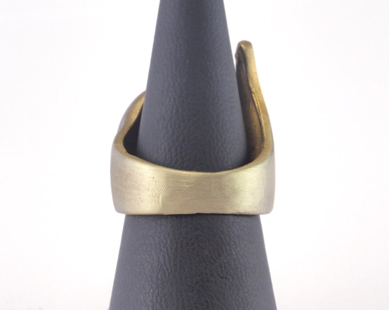 Ring Adjustable Ring Bezel Raw brass 18mm 7.5US inner size - Adjustable OZ2851