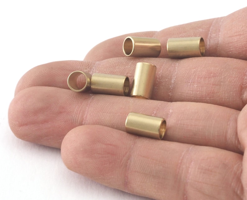 Raw Brass Tube 6x10mm ttt610 1642 hole 5mm