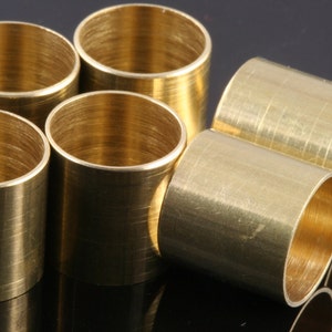 Raw Brass tube 12x12mm (hole 11mm) bab11 1727 image 1