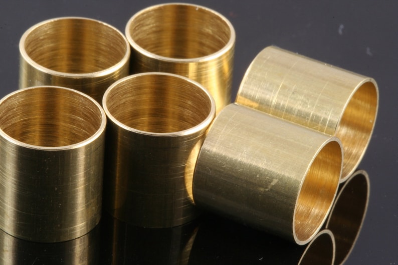 Raw Brass tube 12x12mm (hole 11mm) bab11 1727 image 1