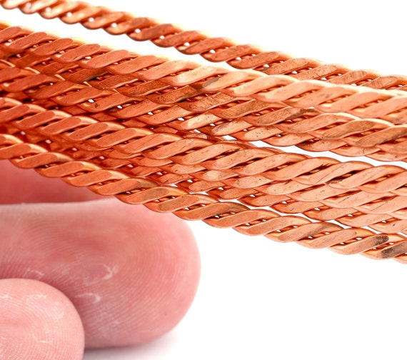 Copper strip with a 3.2 mm hole