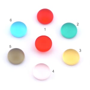 Zeeglas 10 mm rode Tsjechische cabochons met ronde platte achterkant 100CB CAB43