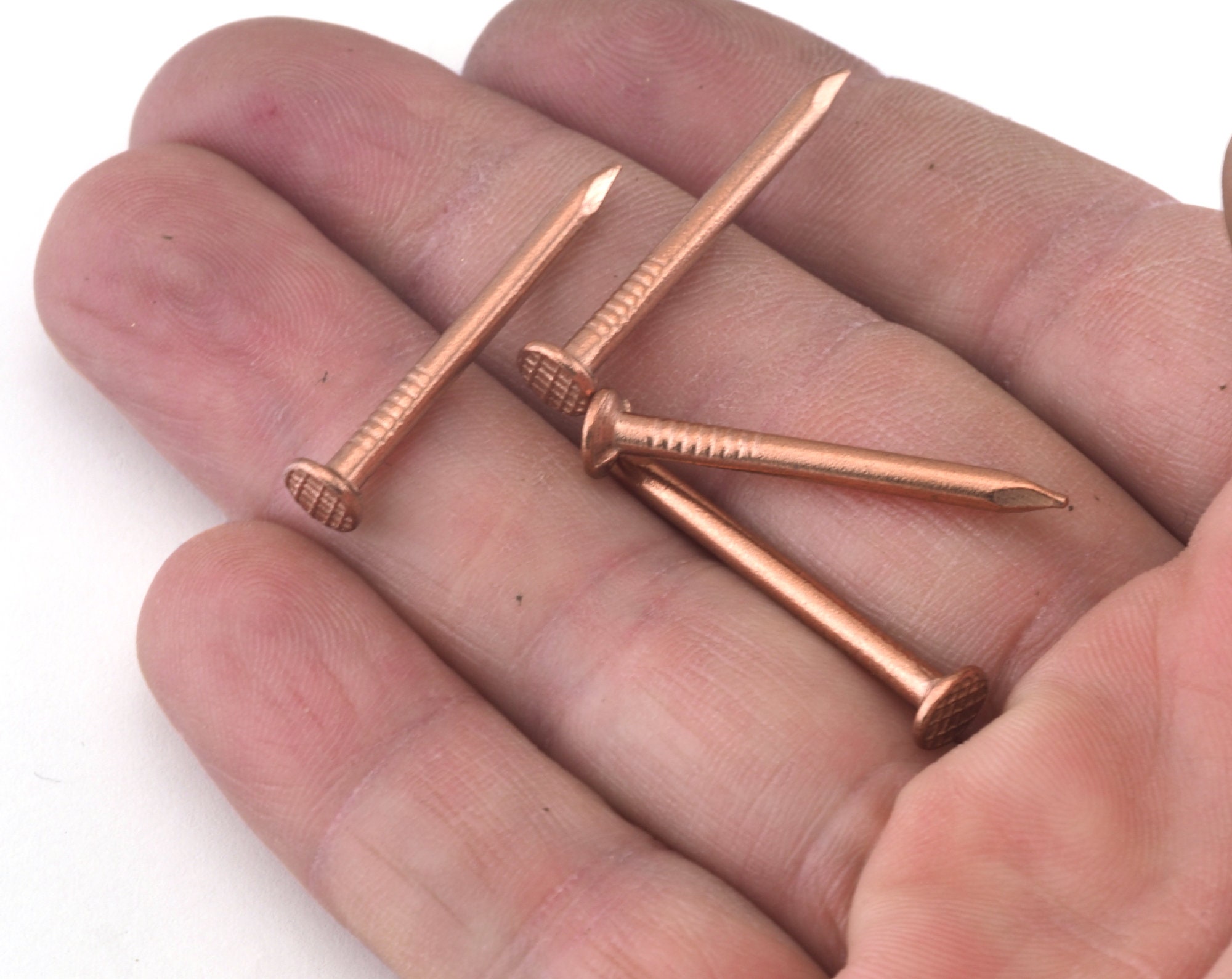 Escutcheon Pins 30mm 2.5mm Thickness Nails Raw Copper Tacks Etsy
