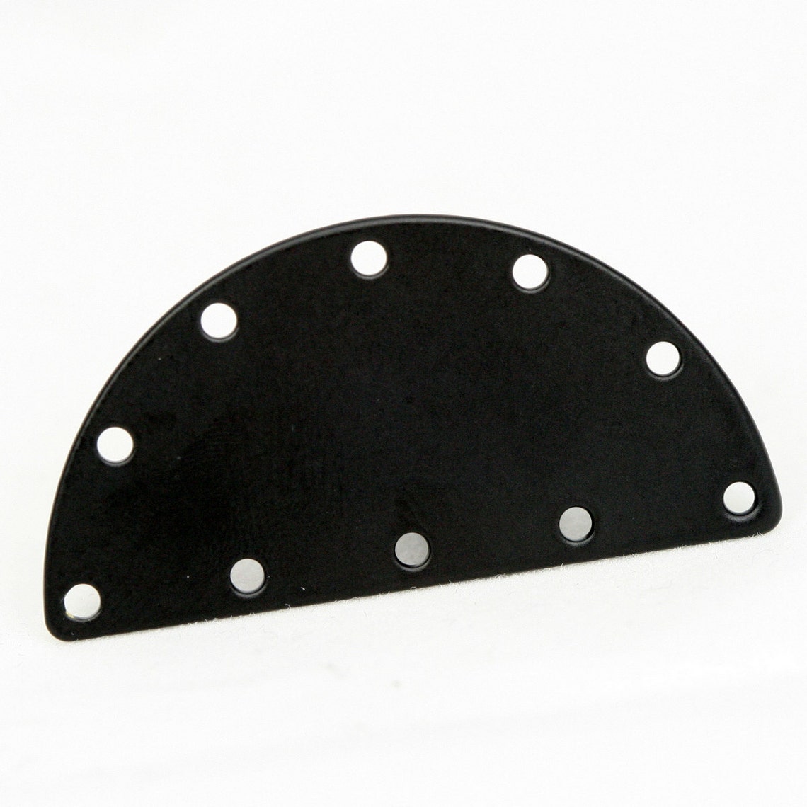 Semi Circle Blanks 40x20x0.8mm Black Painted Brass Half Moon | Etsy