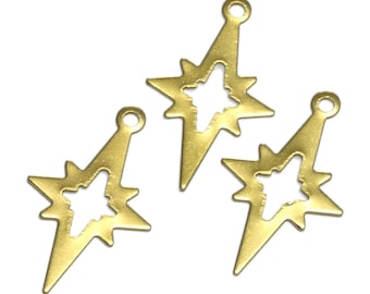 Roher Messing Nordstern 21 mm Charms, Zubehör 559R-42.5