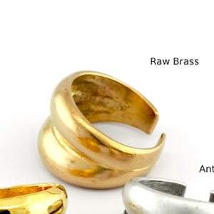 Adjustable Brass Ring (18.75mm 8.5US inner size) 3014 image 6