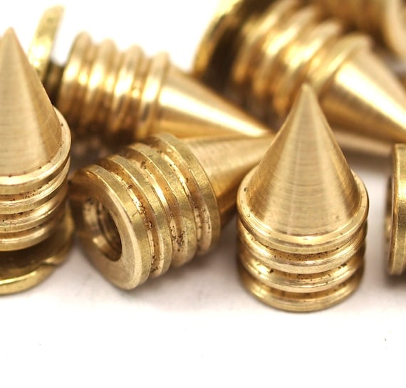 真鍮製スパイクスタッド（7 x 13 mm）と真鍮ボルト533 - Etsy 日本