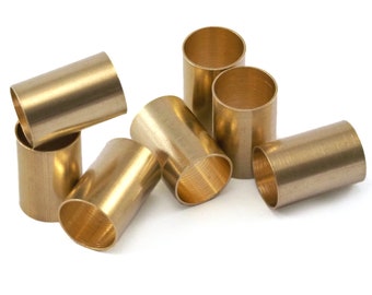 Raw brass tube 10x15mm (hole 9mm) spacer bead O22