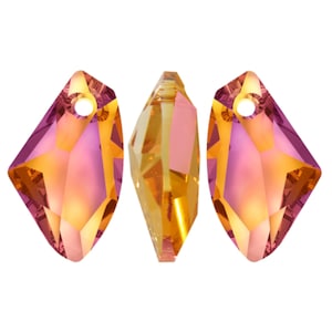 Pendentif vertical galactique 6656 cristal swarovski 19 mm rose astral 1021