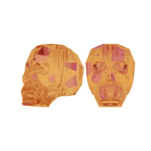 Perle tête de mort 5750 Cristal Swarovski® rose astral (api) 19 mm 1056