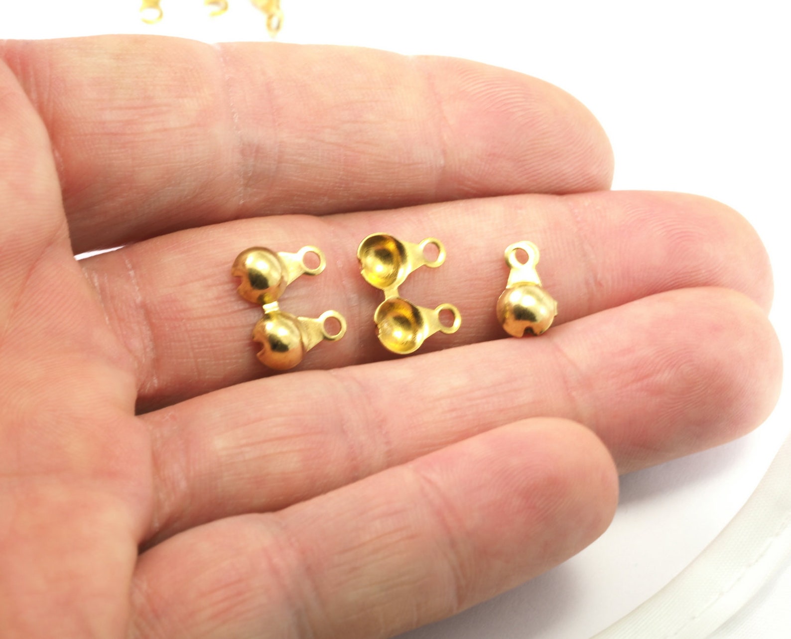 Raw Brass End Caps 5mm for Ball Chain End Caps CS5R31 1829 Etsy