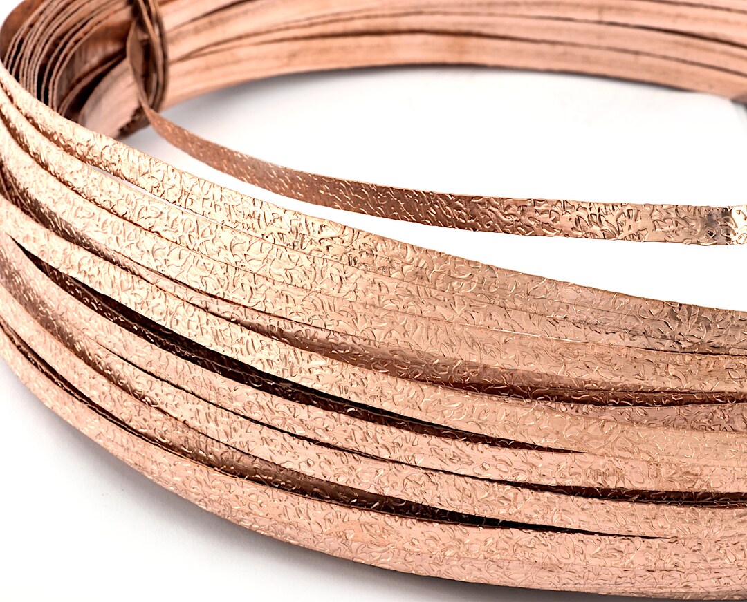 Flat Wire Textured Raw Copper Strip Sheet 6mm 0.5mm 24 Gauge 0.6mm 23 Gauge 0.8mm 20 Gauge