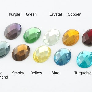 Wholesale 172 Pcs. Faceted Oval Mirror Glass Foiled cabochons 18x13mm WS001