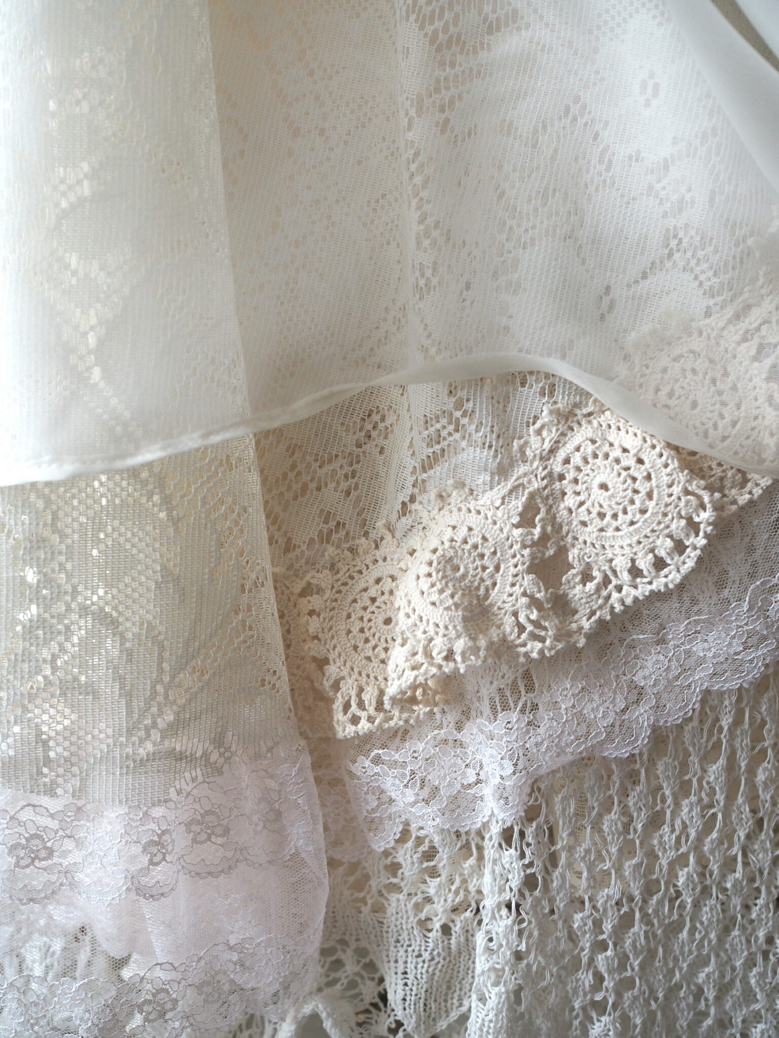 Lace Wedding Dress Ivory Lace Wedding Dress Bohemian Layered | Etsy