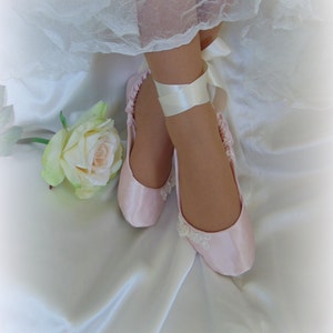 bridal ballet slippers