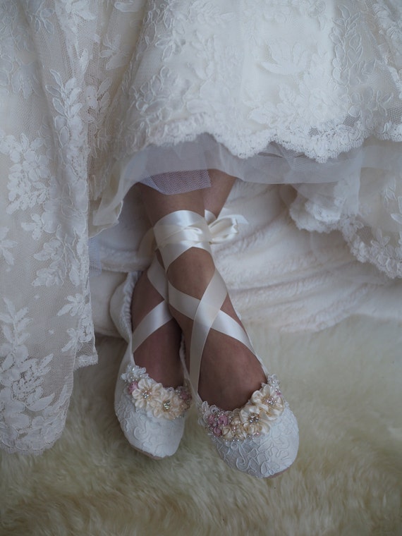 lace ballerina shoes