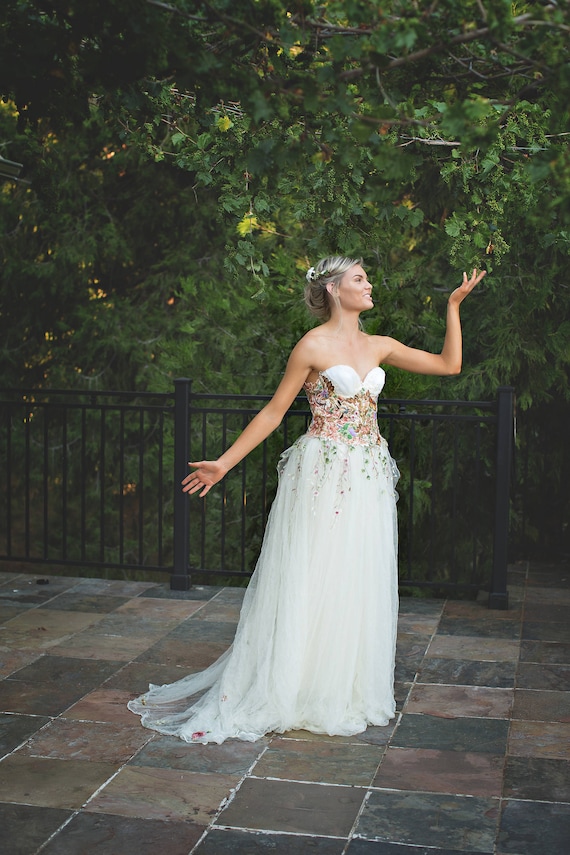 wildflower wedding dress