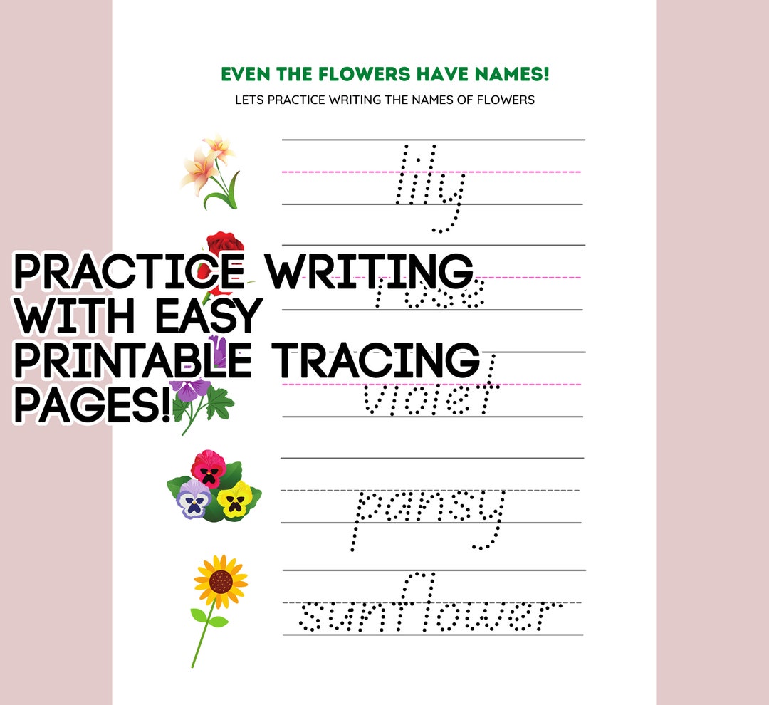 Printable Children's Practice Pages - Etsy