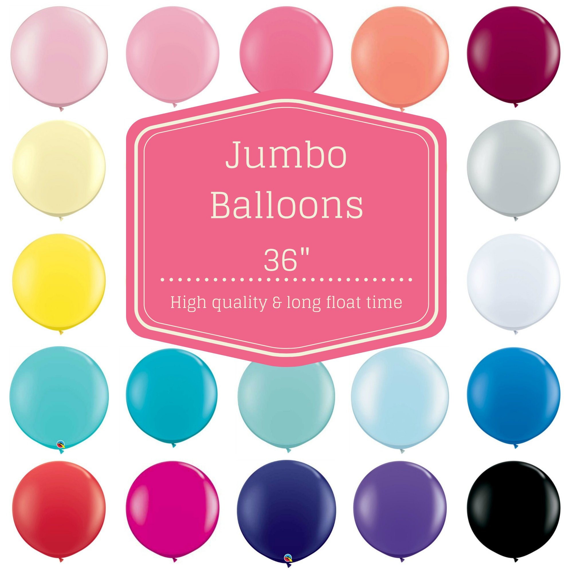Large Balloons Giant Size Party Balloons Jumbo 36 Latex Etsy