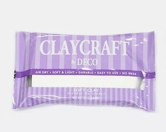 Decoclay de arcilla polimérica ligera de secado al aire ClayCraft de Deco craft