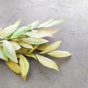 Silk leaves Video tutorial  Master class &quot;Greens&quot; no special tools