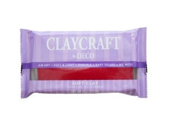 Argila polimérica leve de secagem ao ar, decoclay ClayCraft da Deco Craft
