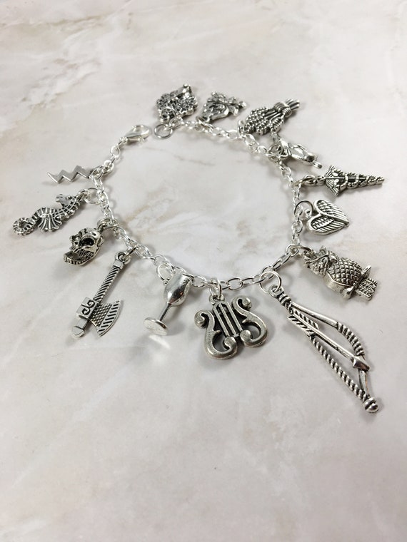 Greek Mythology Charm Bracelet Jewelry Olympians god Etsy