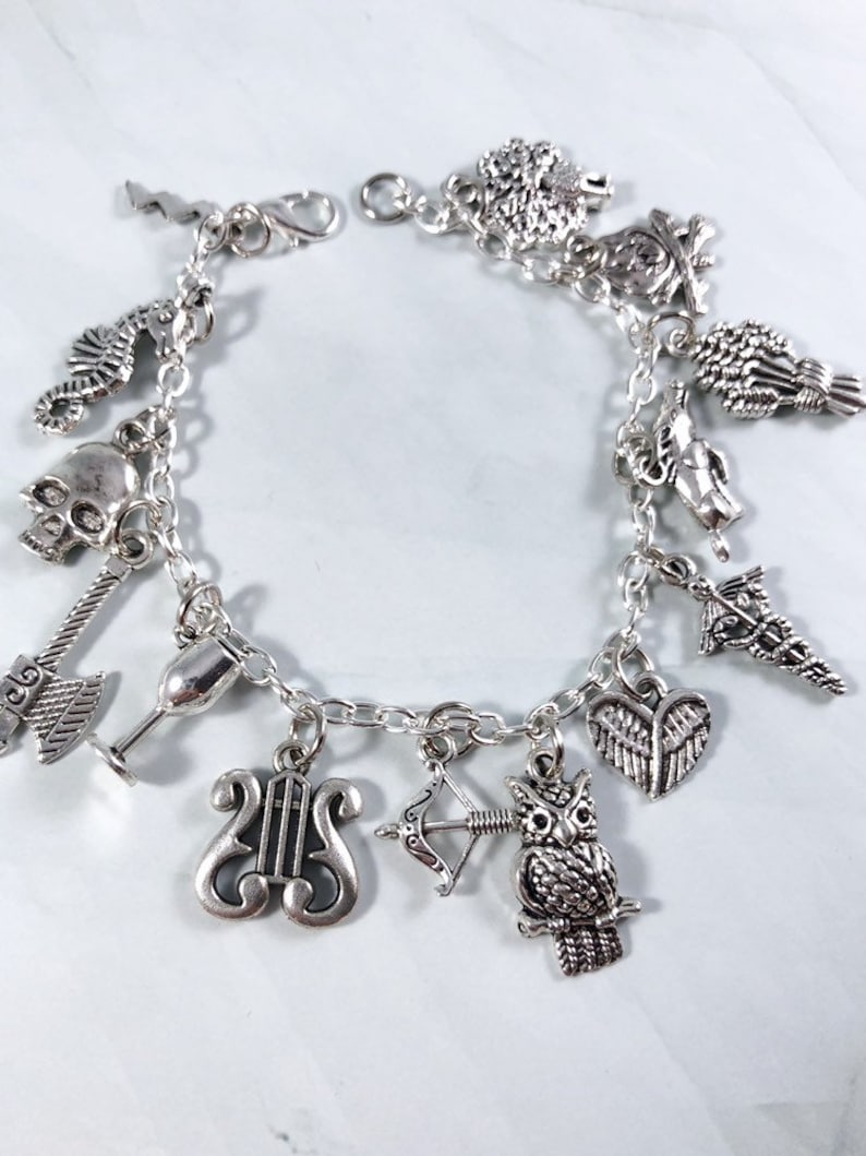 Greek Mythology Charm Bracelet Jewelry Olympians god Etsy