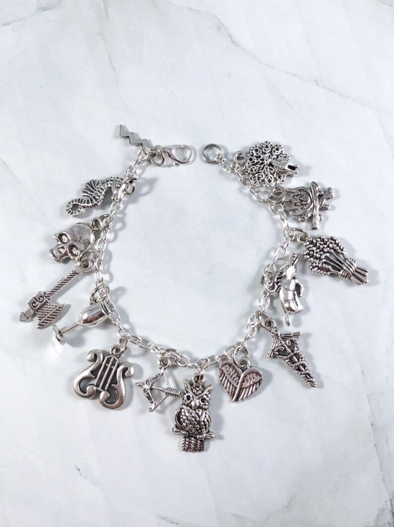 Greek Mythology Charm Bracelet Jewelry Olympians god Etsy