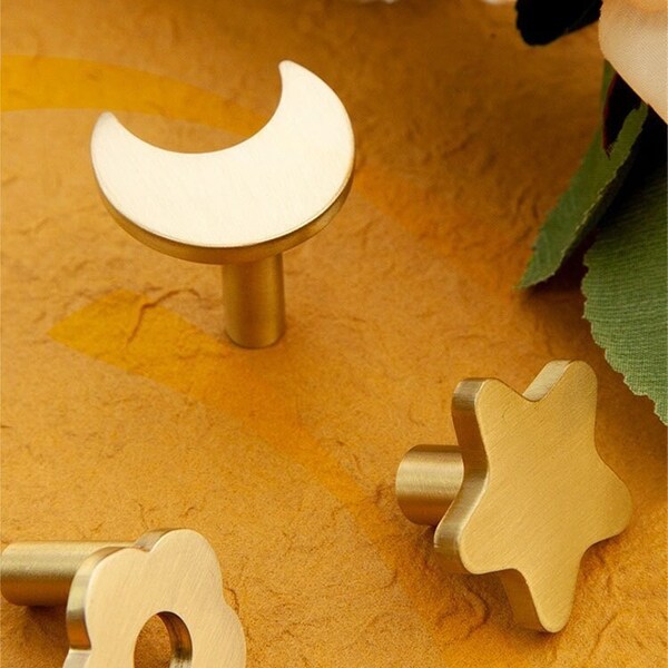 Star and Moon Drawer Knobs Etsy