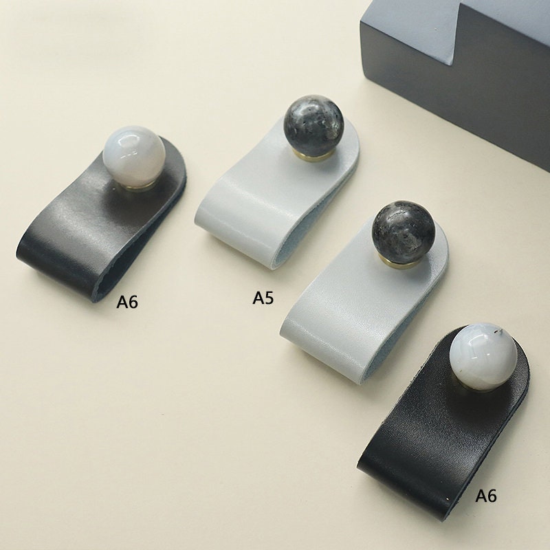 Cowhide Drawer Knobs With Crystal Brass Wardrobe Door Knob Etsy