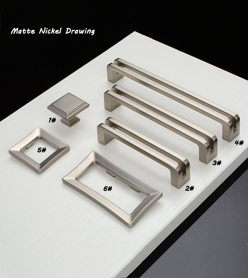 3.856.3 Modern Wardrobe Door Handle Solid Etsy