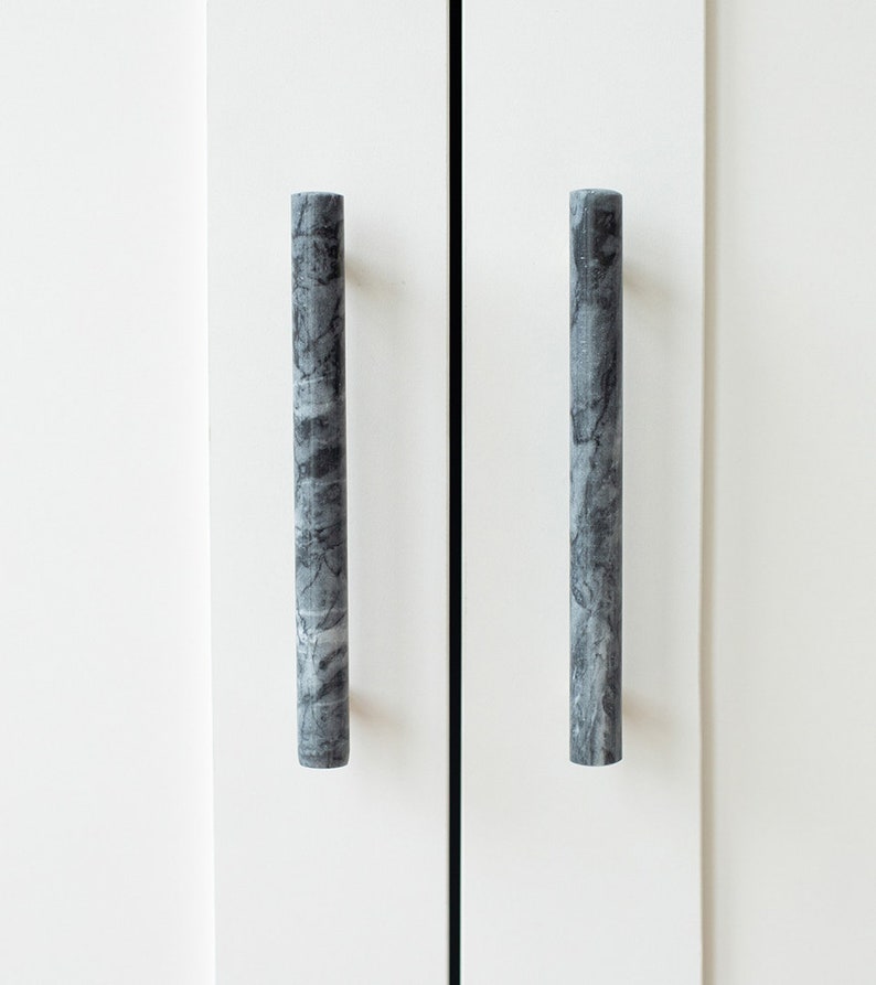 Marble Crystal Handle Brass Dresser Pull Marble Drawer Knob Etsy