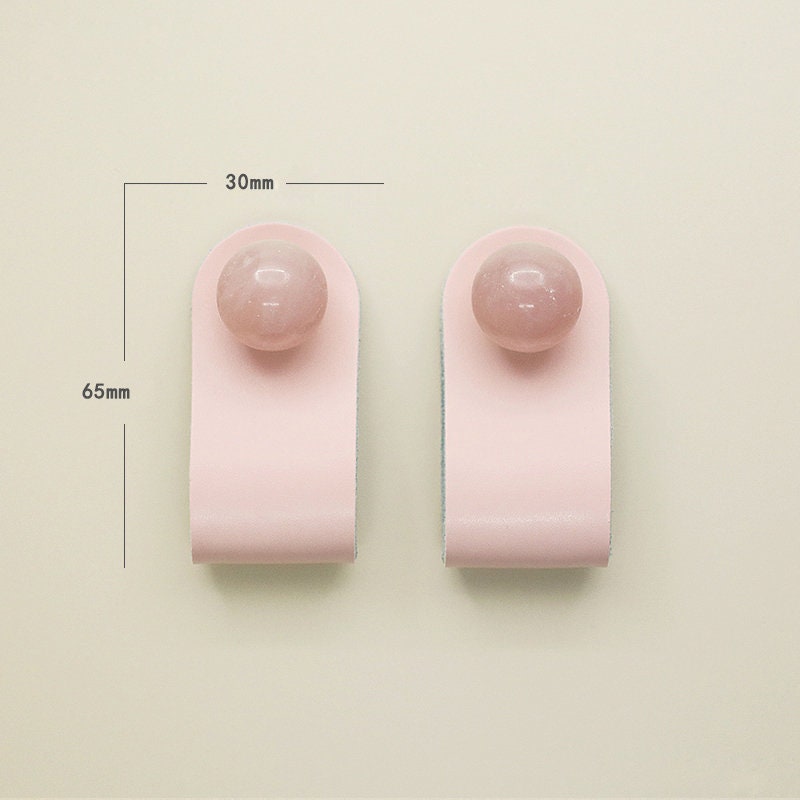 Cowhide Drawer Knobs With Crystal Brass Wardrobe Door Knob Etsy