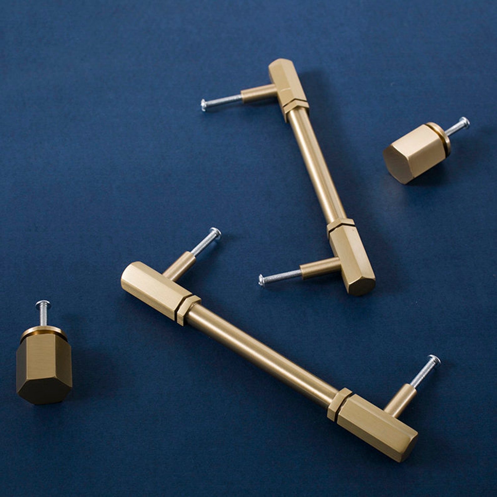 5 Solid Brass Furniture Hardware Golden Wardrobe Door Etsy