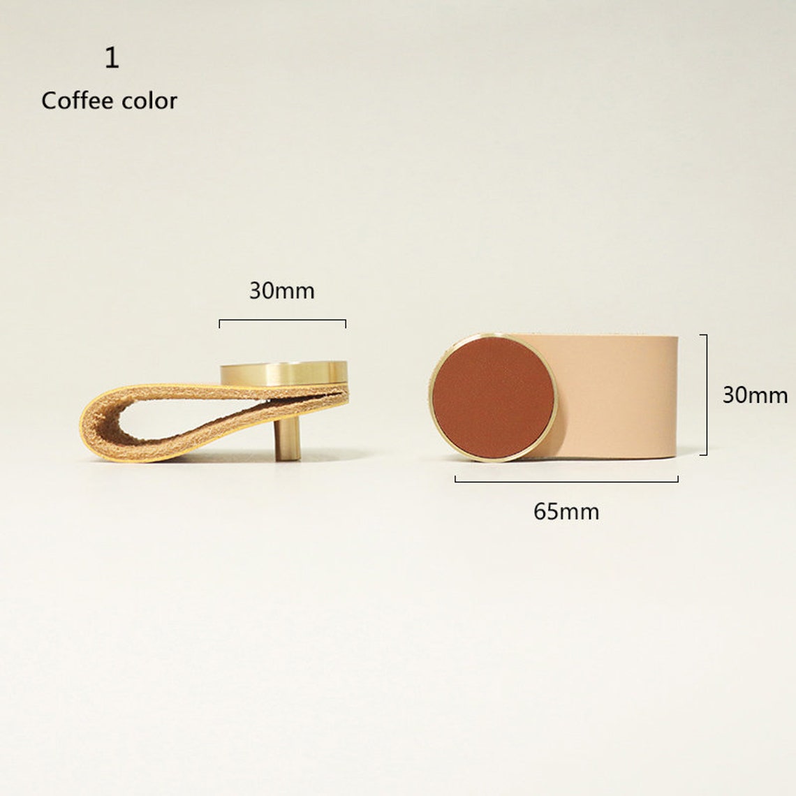 Einzelloch Schublade Numer Messing Rindsleder Küche ziehen | Etsy