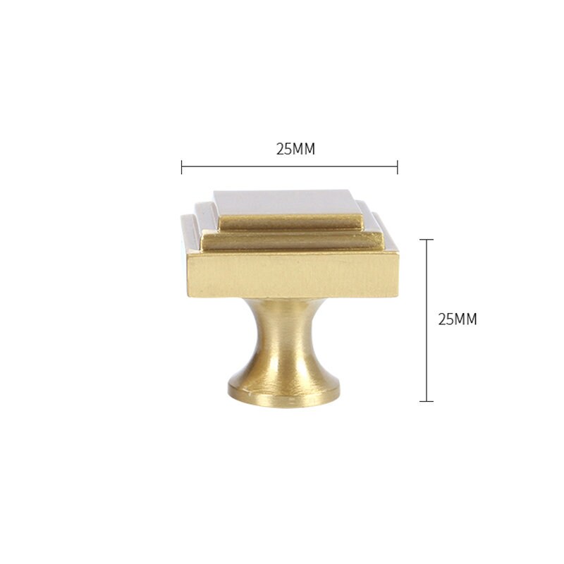 Tirador de la perilla del gabinete de latón sólido tirón de | Etsy