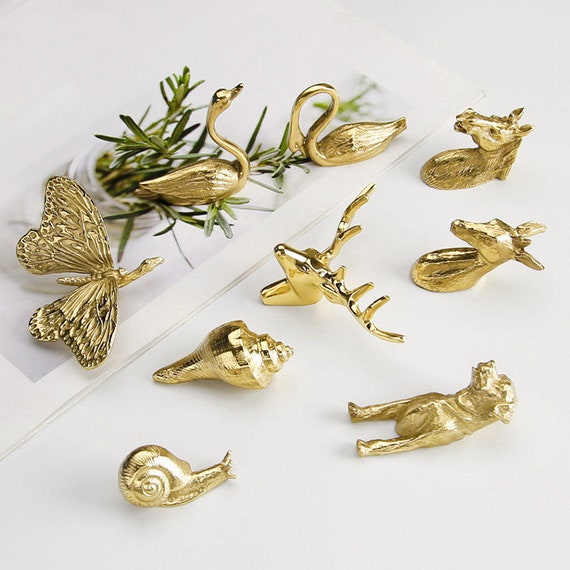 Solid Brass Drawer Knob Golden Dog Knob Cabinet Pull Wardrobe - Etsy UK Solid Brass Drawer Knob Golden Dog Knob Cabinet Pull Wardrobe - Etsy UK