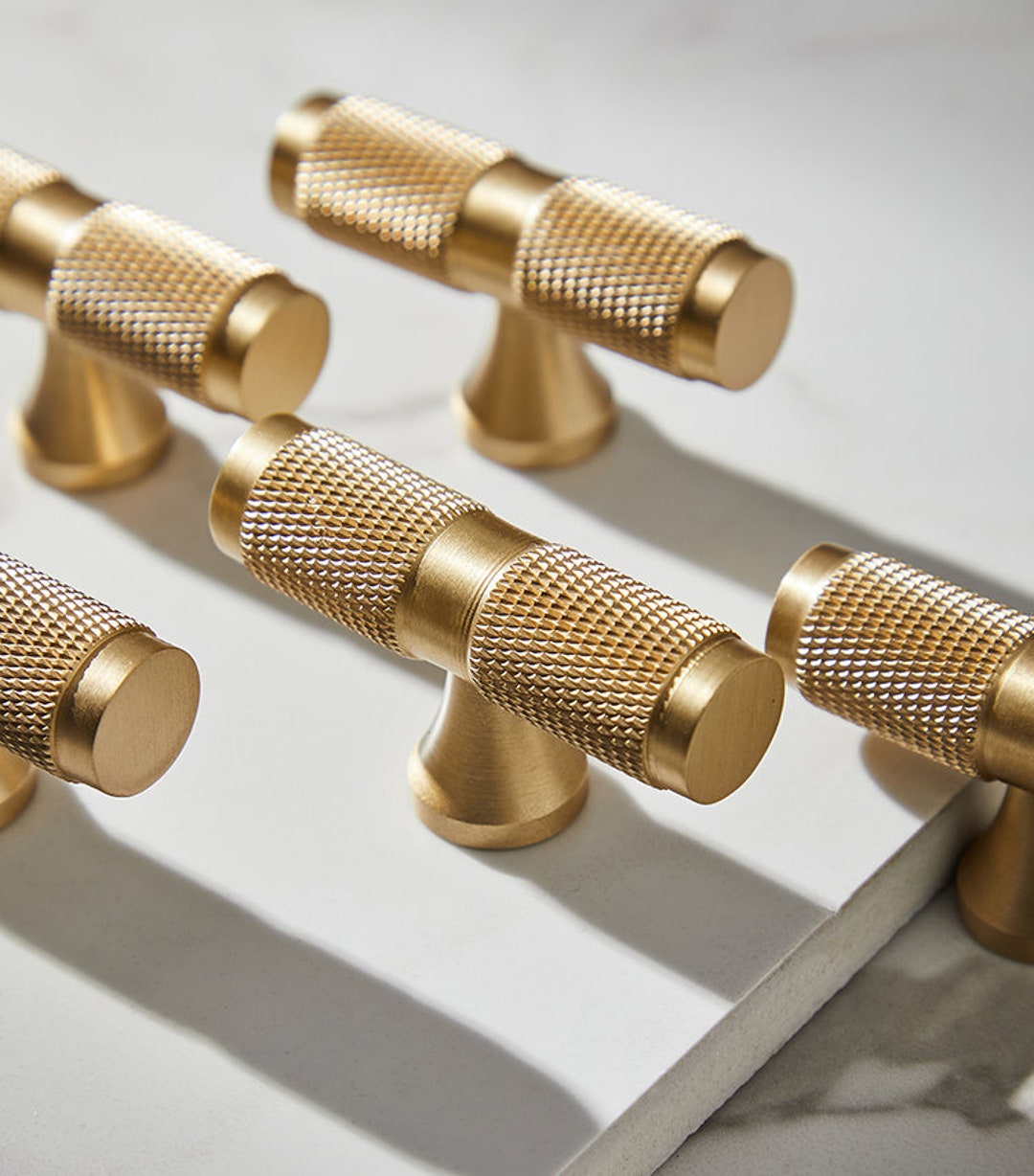 Concise Style Furniture Hardwares Gold Single Hole Solid Etsy