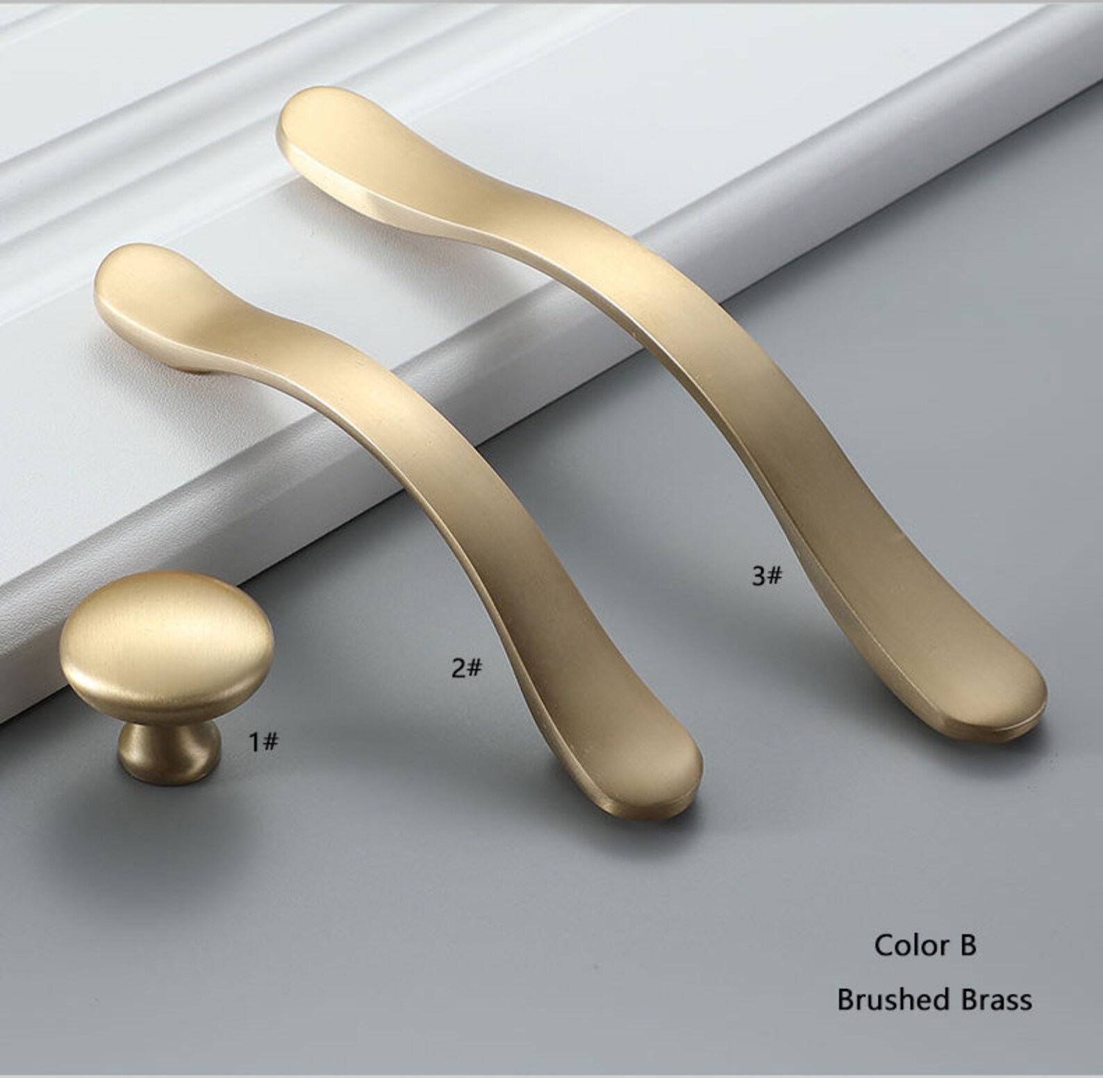 3.8 5 Solid Brass Handle Pure Brass Etsy