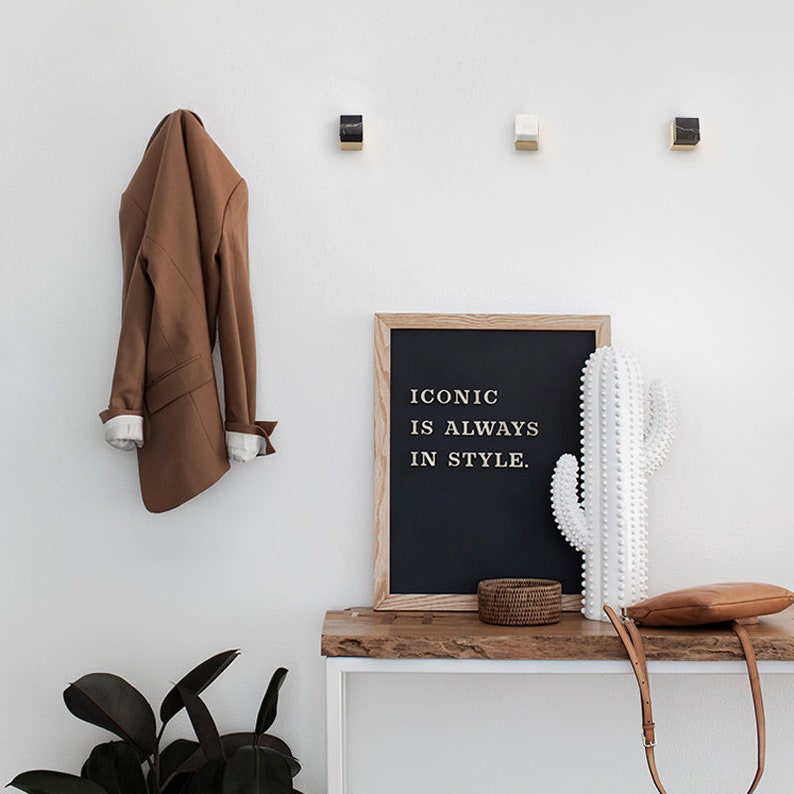 Natural Marble Wall Hook Drawingroom Decoration Hallway Etsy