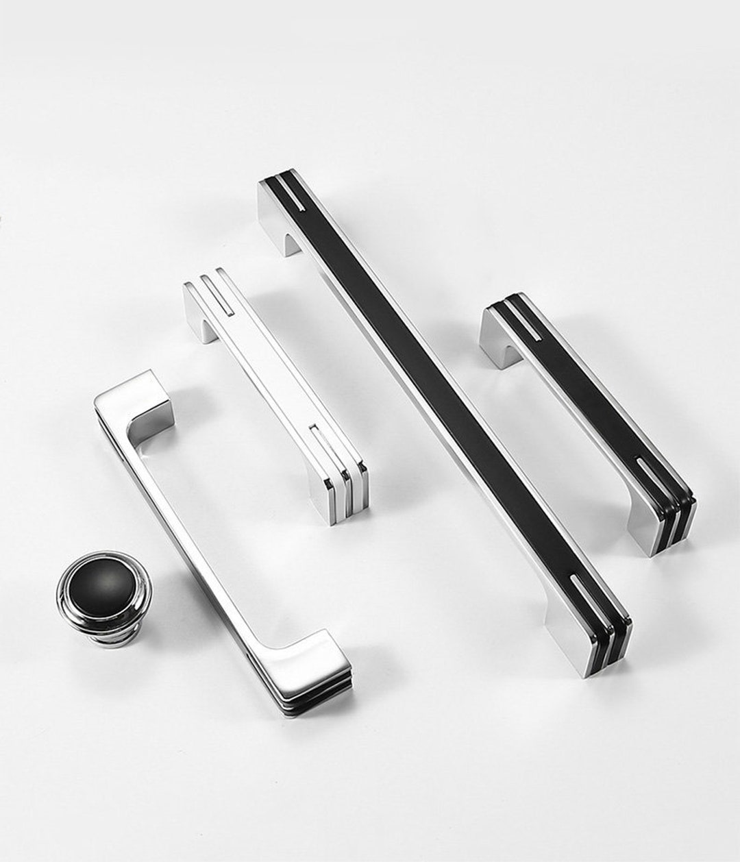 1.2612.6 Metal Wardrobe Door Handle, Black /white /silver Kitchen