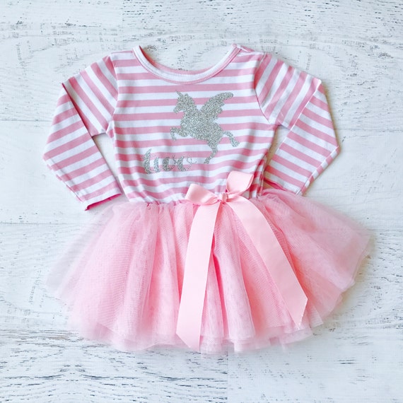 Traje De Cumpleanos Unicornio Unicornio Segundo Traje De Etsy