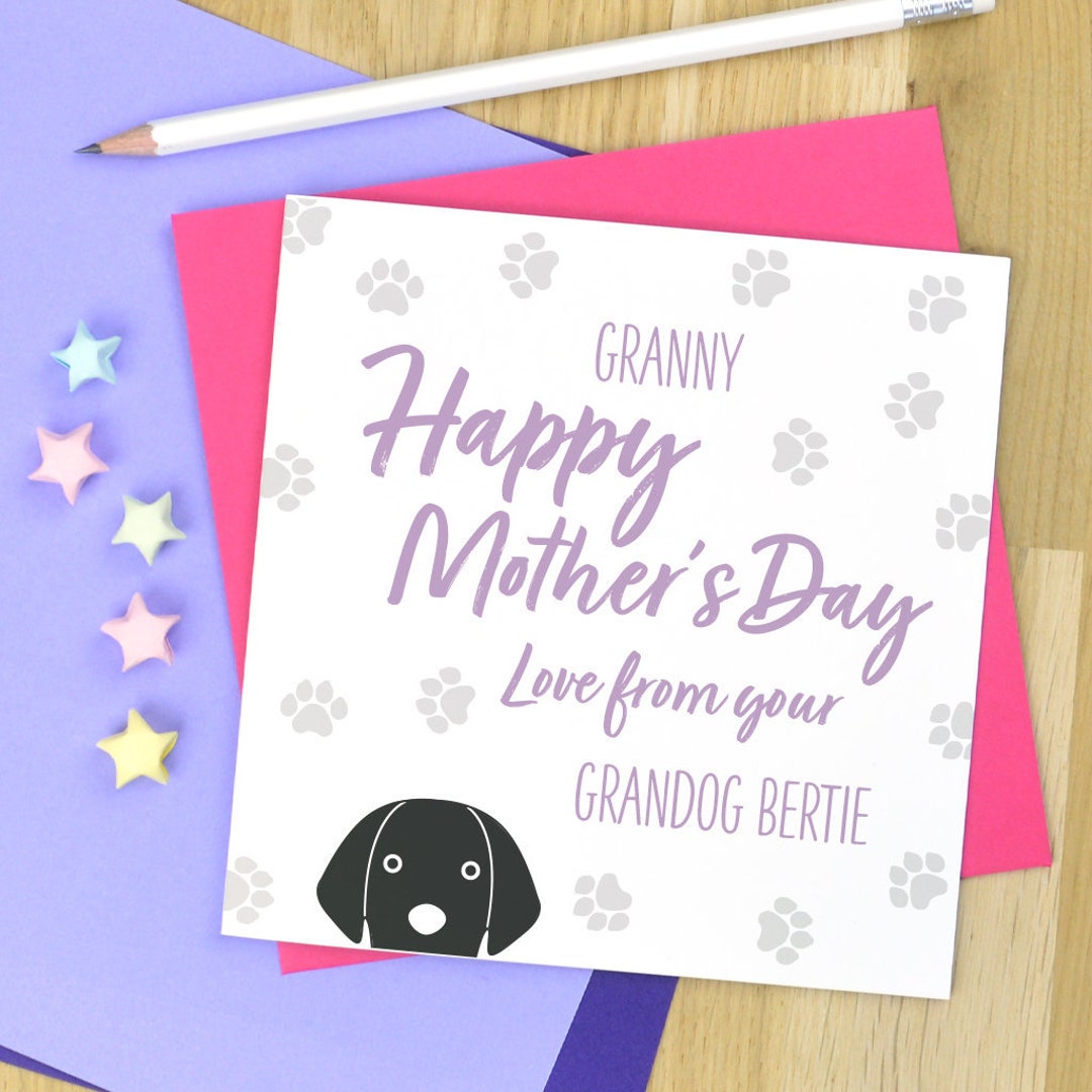 Granny From the Dog Mothers Day Card, Dog Grandma, Dog Granny Card - Etsy