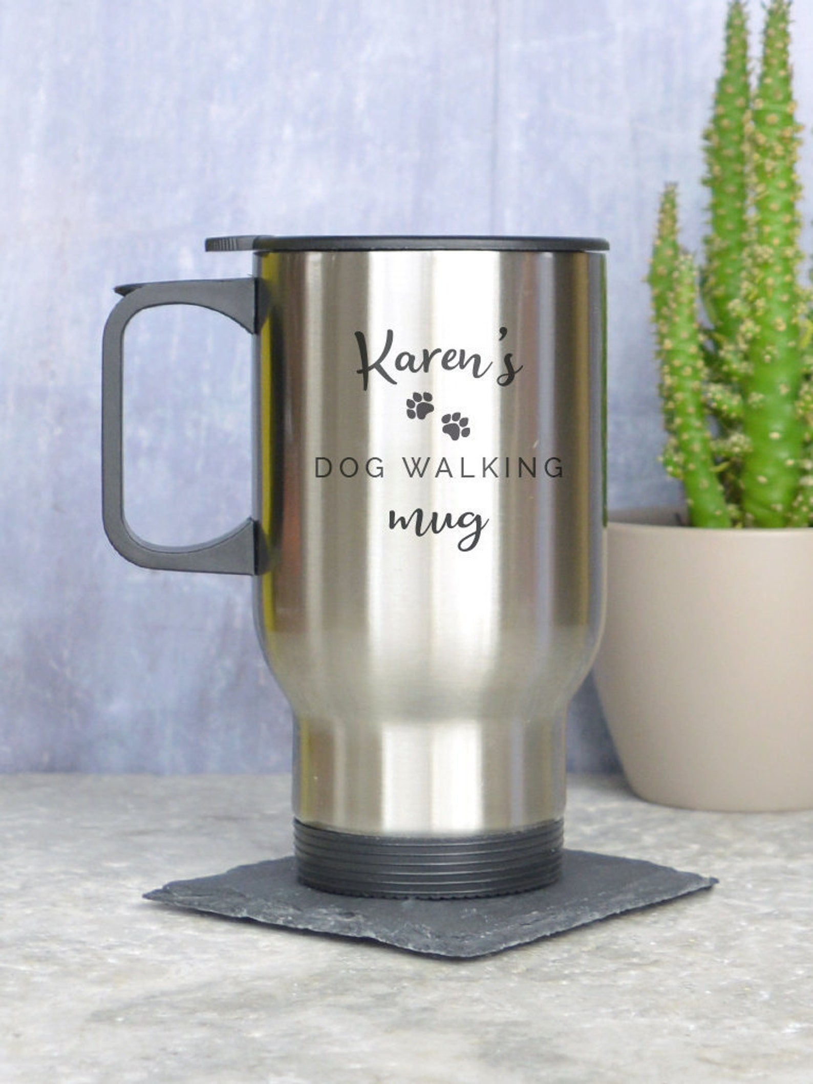 Dog Walking Travel Mug Personalised Dog Walker Travel Mug Etsy UK