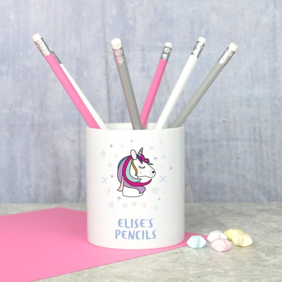 Unicorn pen holder deals