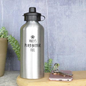 Personalized Football Water Bottle: Aluminum Sports Gift (600ml)