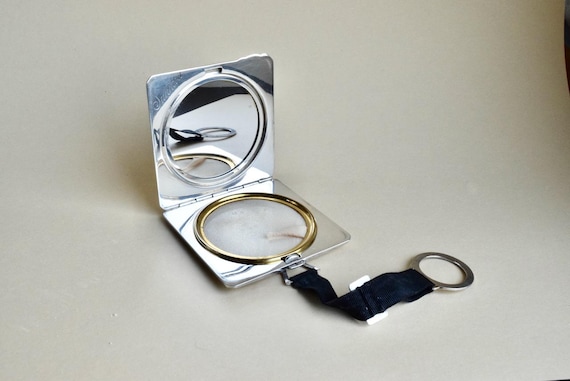 1930s Mappin & Webb sterling silver compact, crown jewellers