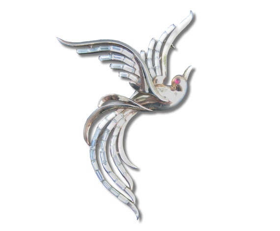 1950 outstanding large Trifari Bird of Paradise br