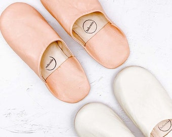 Babouche slippers made of leather, Babouche slippers, leather slippers, sustainably and fairly manufactured